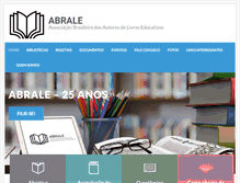 Tablet Screenshot of abrale.com.br